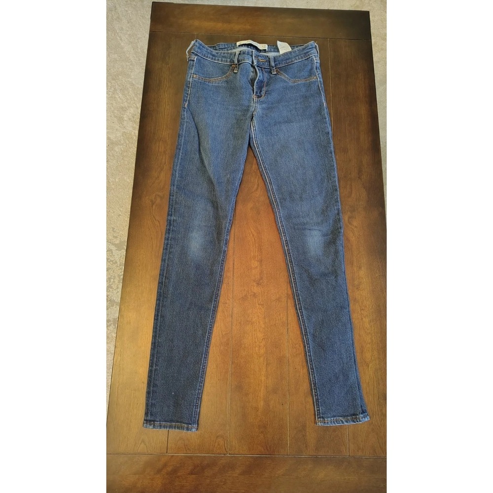 Abercrombie & Fitch Womens Skinny Jeans Medium Wash Blue Denim Size 2R W26 L29